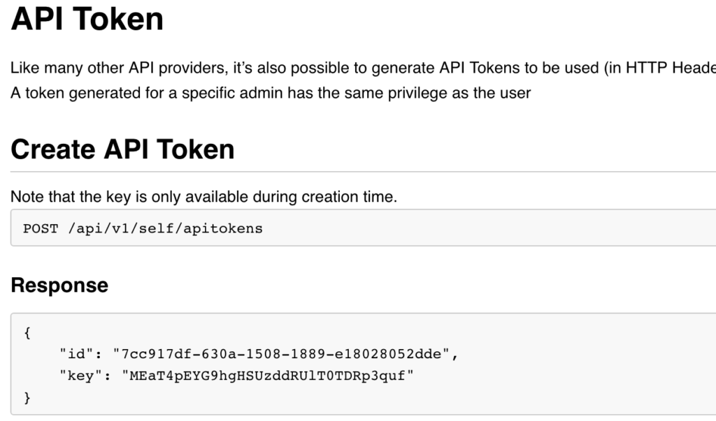 Create API Token - Mist
