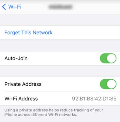 change wifi mac address android