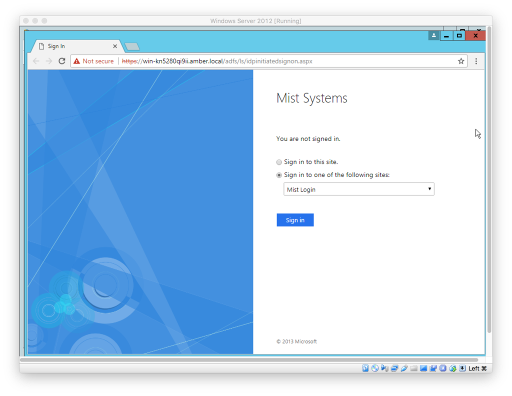 SAML setup with ADFS - Mist